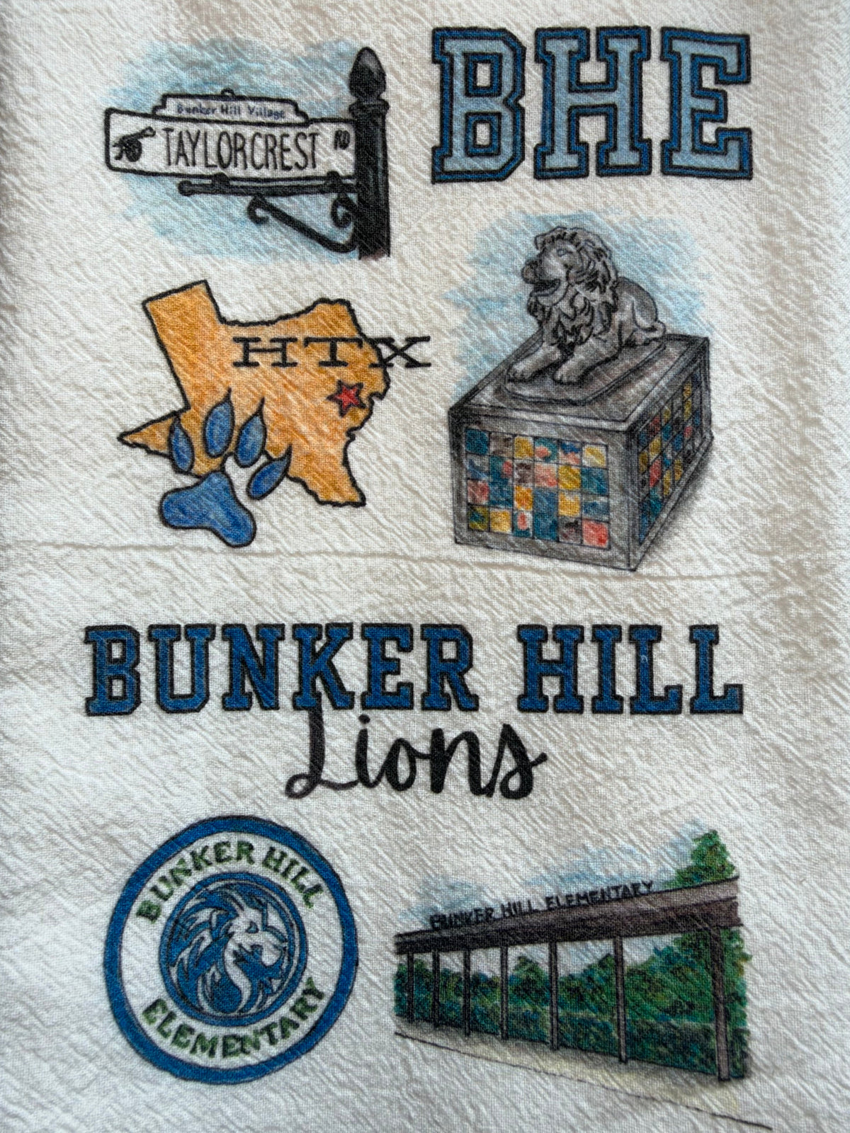 Bunker Hill Heritage Tea Towel
