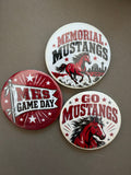Memorial Game Day Button 3-Packs