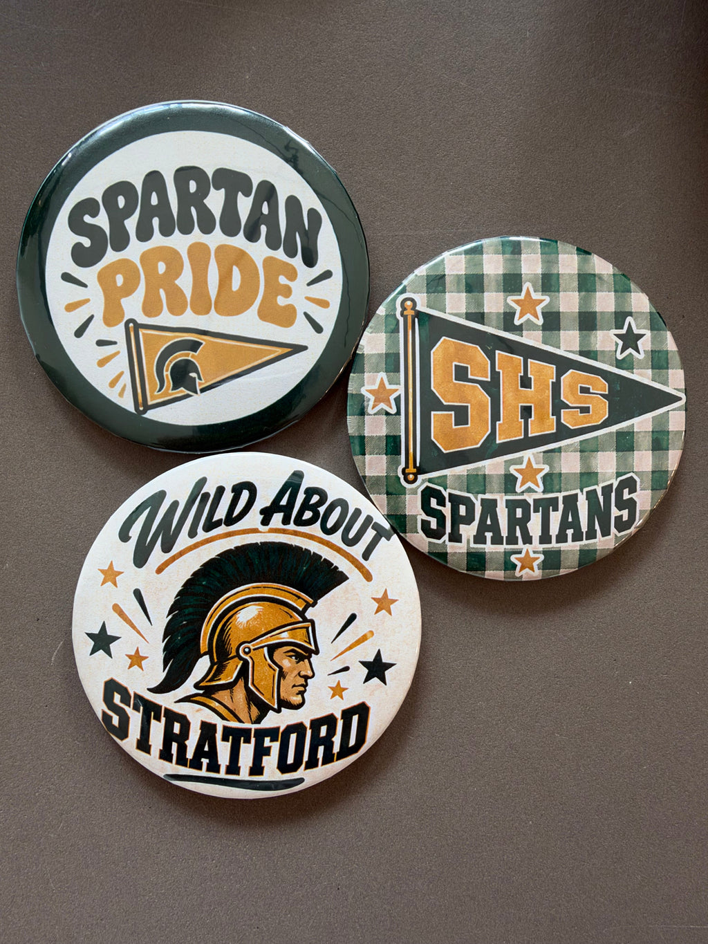 Stratford Game Day Button 3-Packs