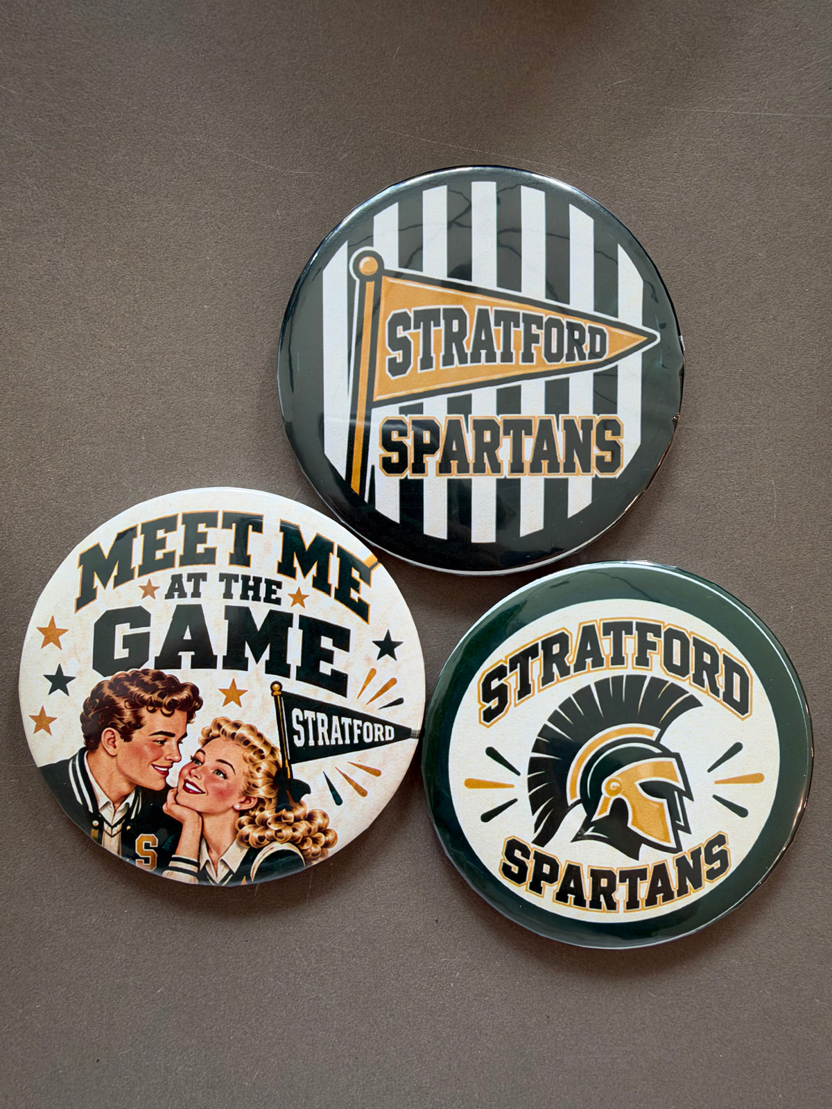 Stratford Game Day Button 3-Packs