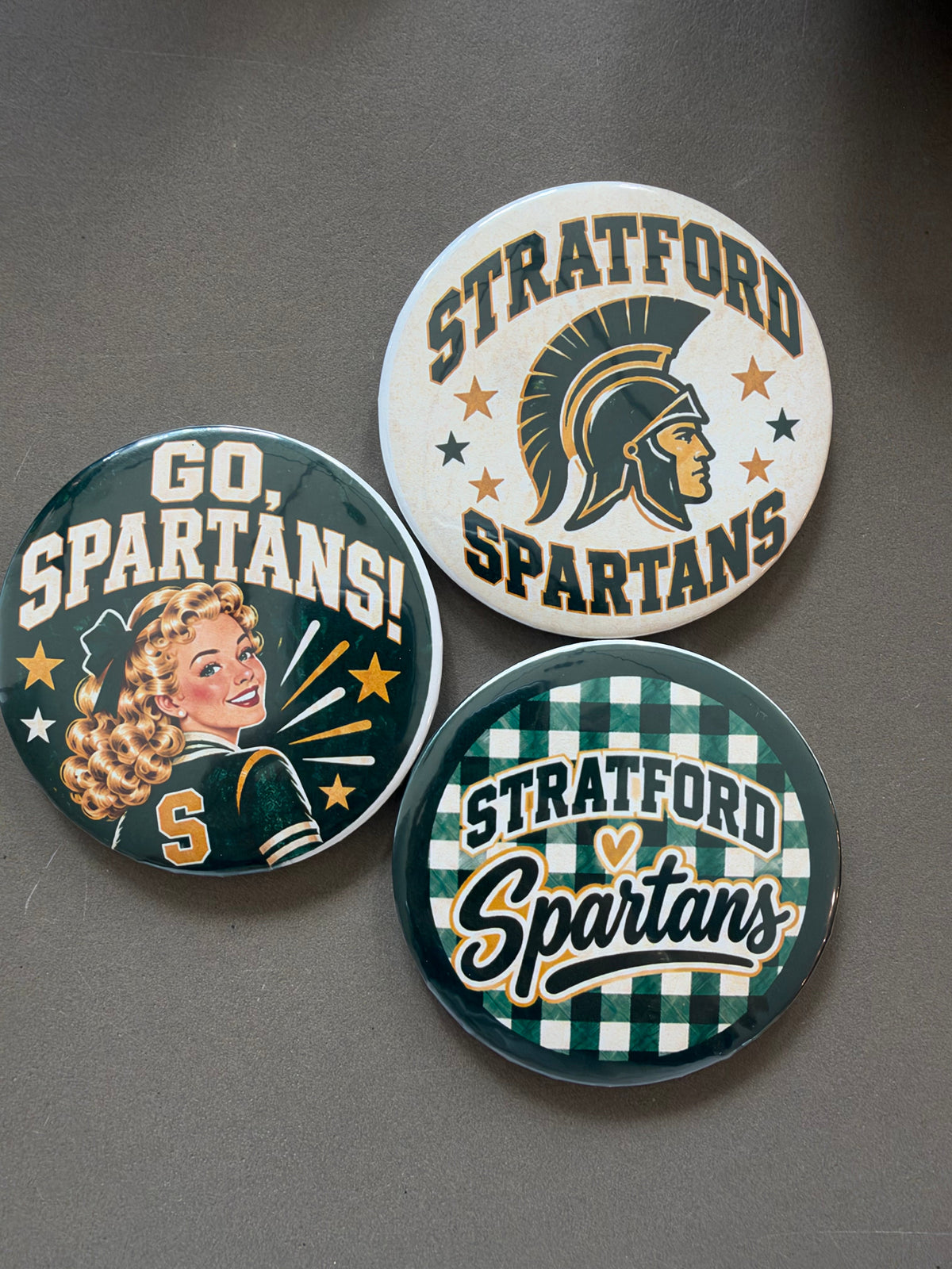 Stratford Game Day Button 3-Packs