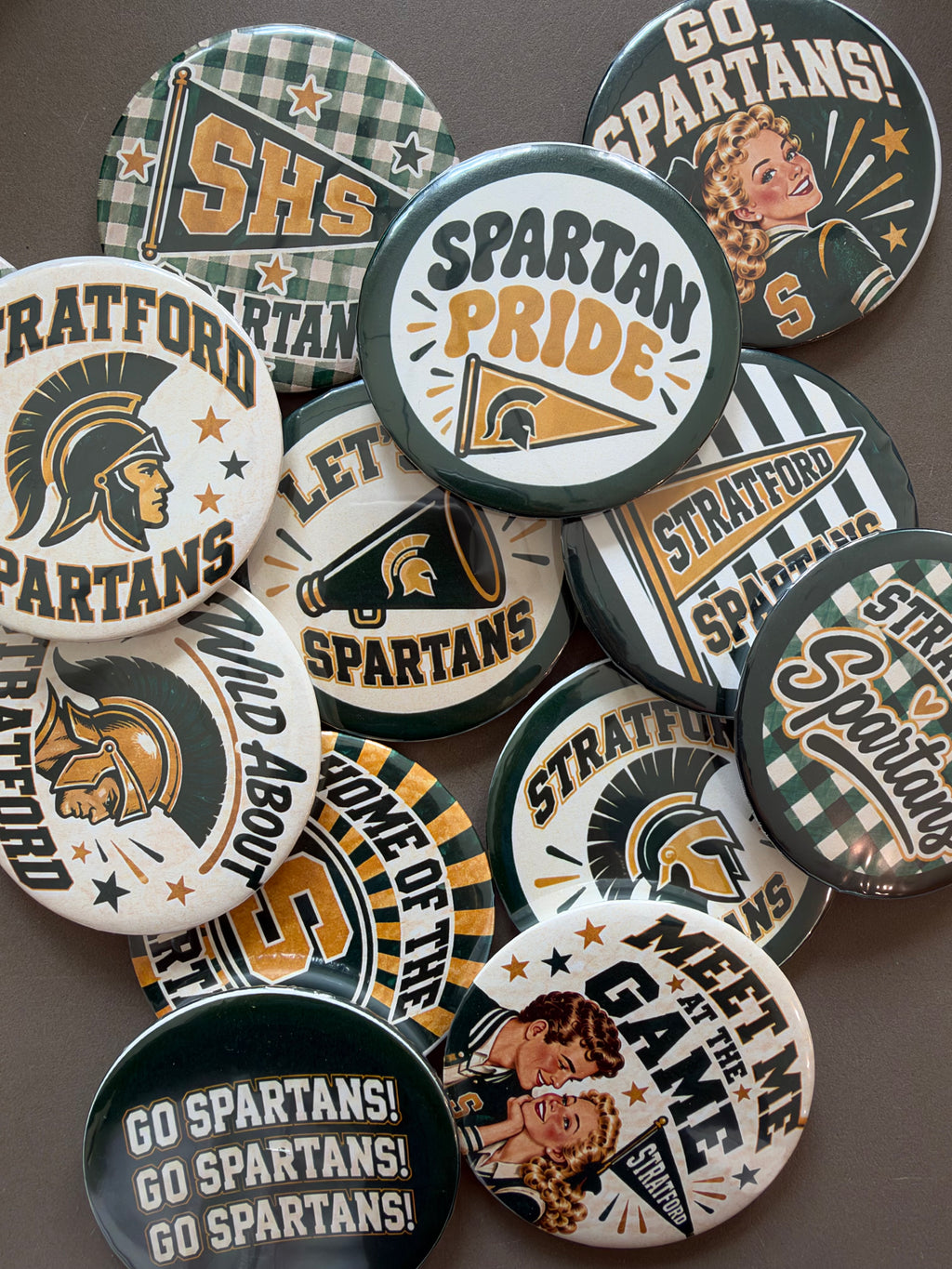 Stratford Game Day Button 3-Packs