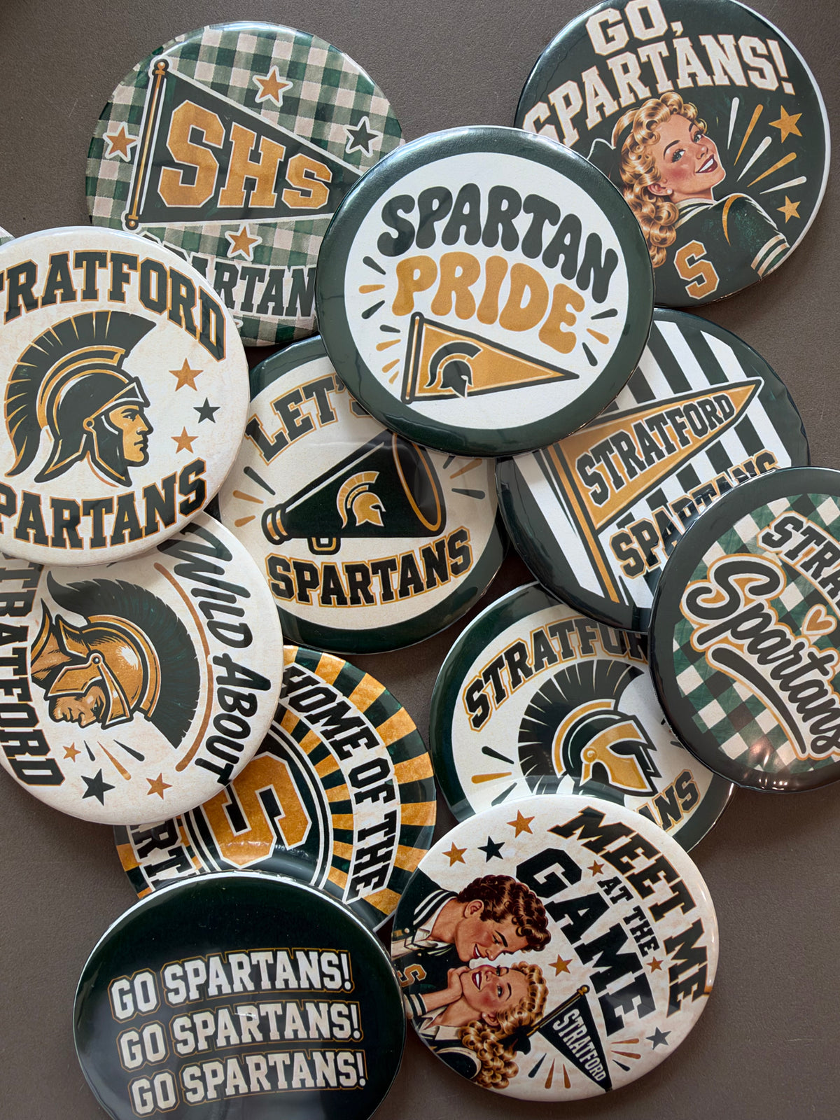Stratford Game Day Button 3-Packs